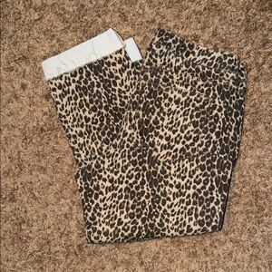 Just USA Leopard Print ankle Jeans - Beige, Black & Dark Brown 14W like new